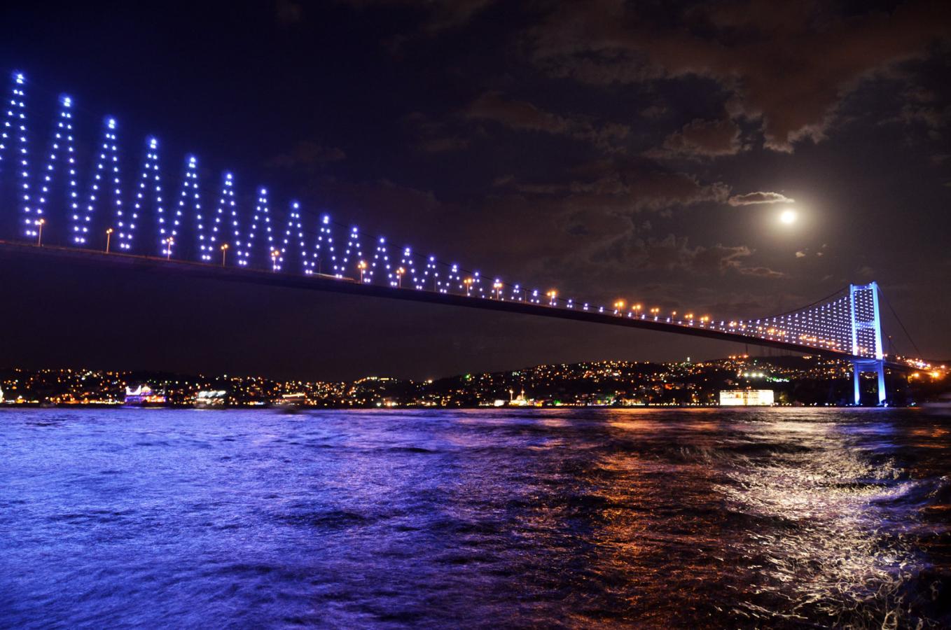 Стамбул мост через. Босфорский мост, Стамбул, Турция. Ночной Стамбул мост через Босфор. Мост Босфора в Стамбуле ночью. Босфорский мост мосты Турции.