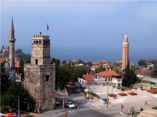 Antalya Hafen Wasserfalle Bootstour Freizeit Küste Stadt Kultur